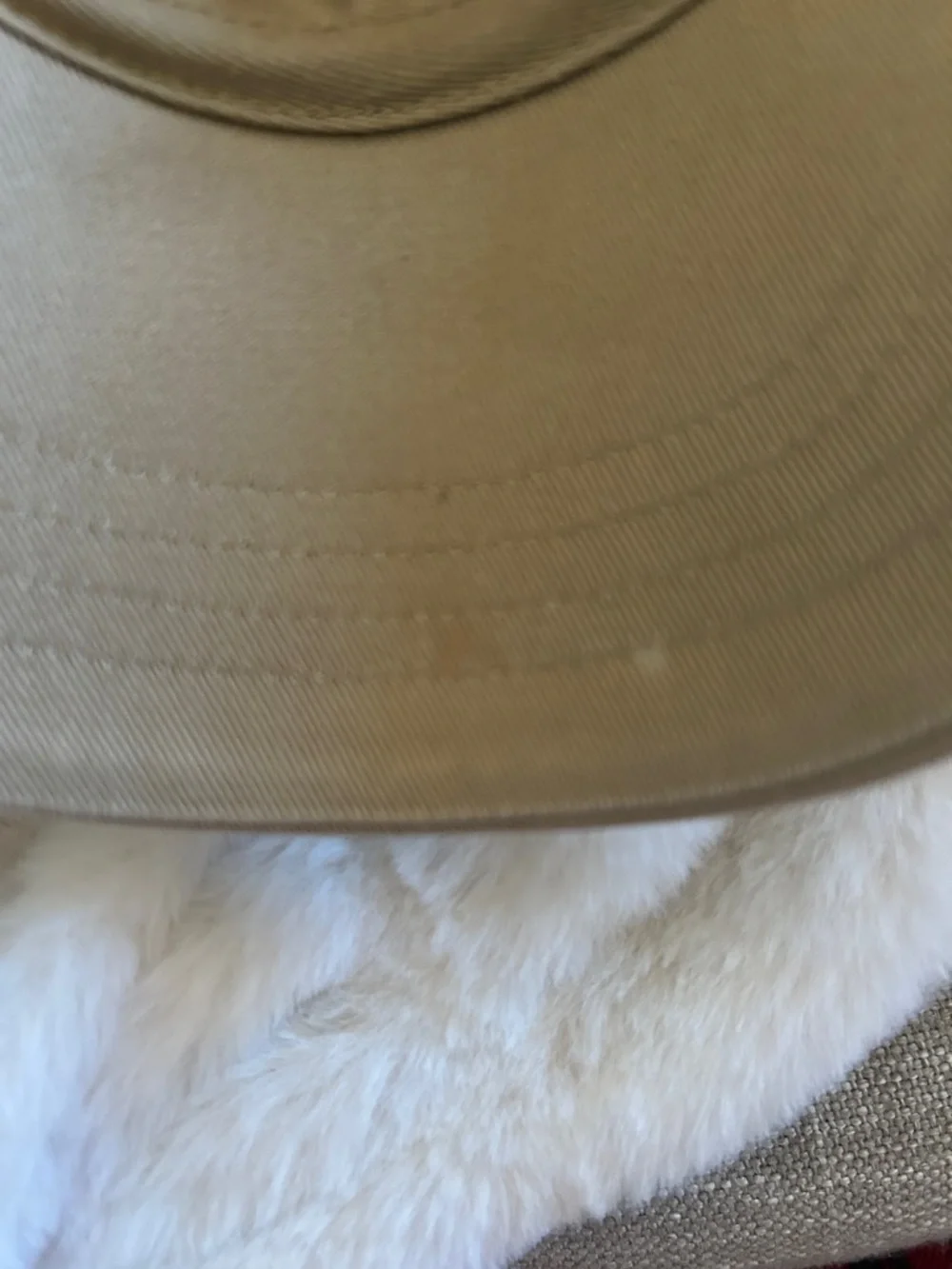 Polo by Ralph Lauren Khaki Cap with Light Pink Pony - Picture 4 of 7